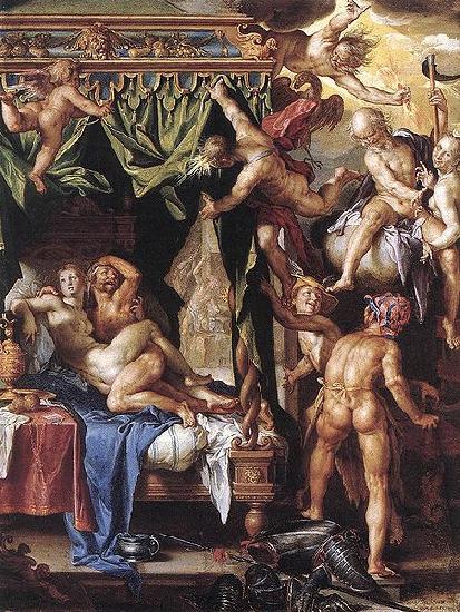 Joachim Wtewael Mars and Venus Discovered